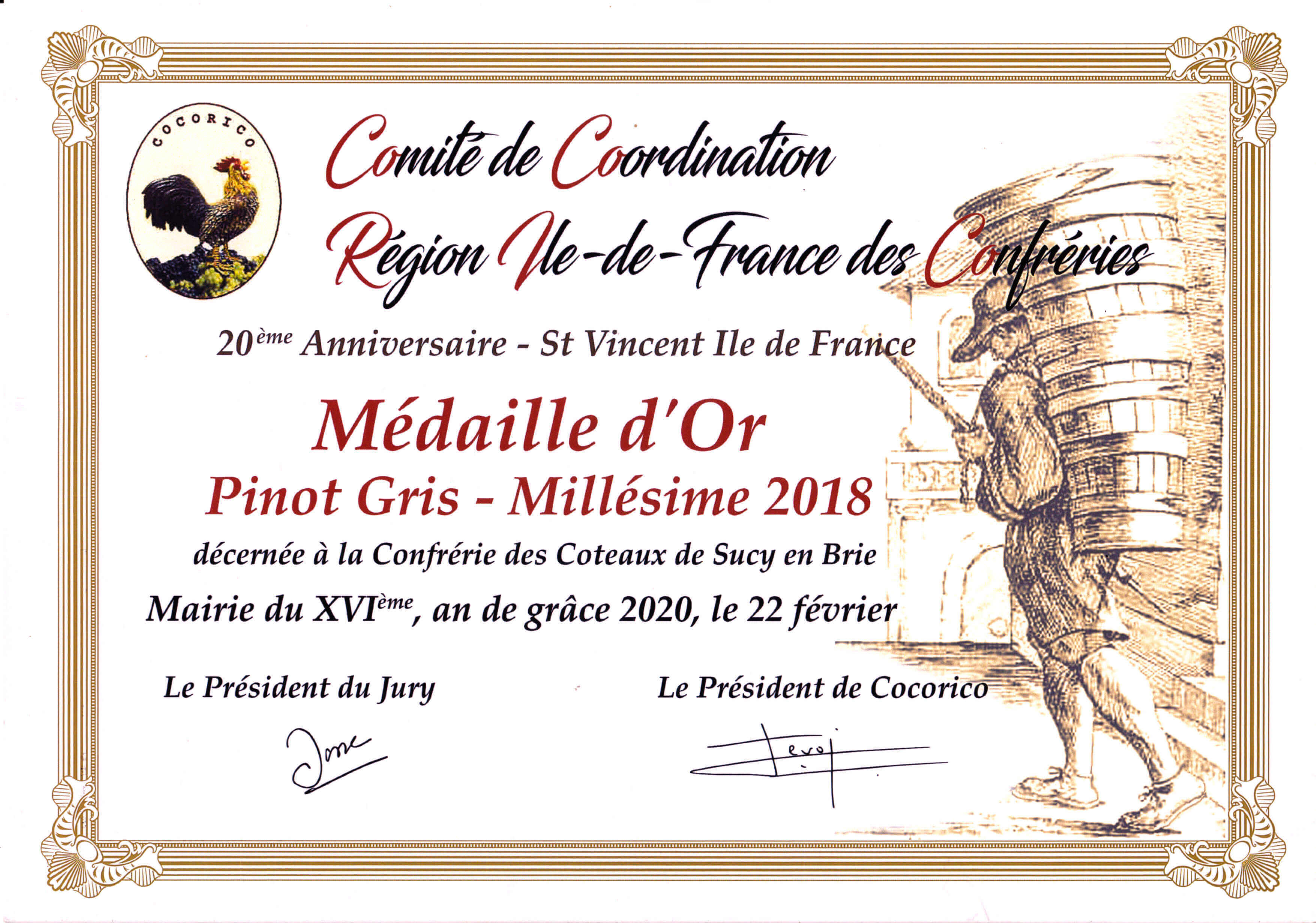 Médaille 2018